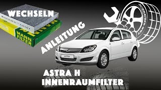 Opel Astra H Anleitung Innenraumfilter selber tauschen