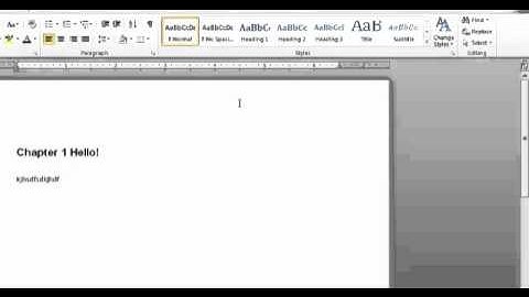 Creating Auto Chapters and Navigation in Word
