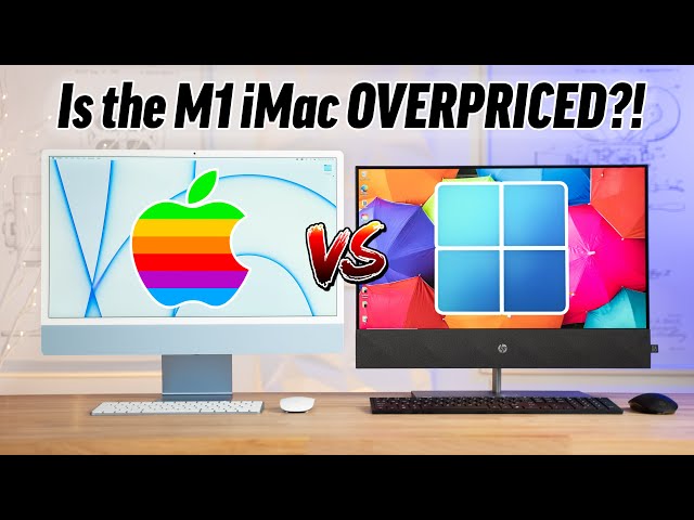 M1 24" iMac vs Best 24" All-in-one PC - RIP Windows AIO?