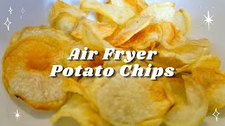 AIR FRYER HEALTHY POTATO CHIPS || How to Make Potato Chips in an Air Fryer screenshot 3