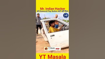 Mr. Indian Hacker को Diamond Play Button क्यों नहीं मिला #shorts #mrindianhacker #youtubeshorts