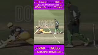 🏏PAK VS Austraila❤️Lovely Out❤️ Saqlain Mushtaq VS Damien Fleming 🏏Learn TOP Bowling Skills Doosora🏏