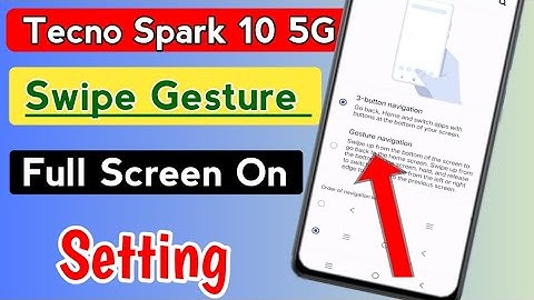 How to set gesture navigation inTecno spark 10/tecno spark 10 5g me gesture button on kaise kare
