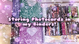 Storing Kpop Photocards in my Binders Pt. 3!