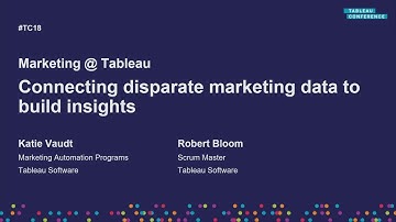 Marketing @Tableau | Connecting disparate marketing data to build insights