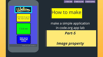 How to make a simple application in code.org app lab Part-5 | Image property|GamingVyom15|