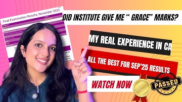 ICAI helped me PASS CA Exams by "Grace Marks"| My Real Experience with Proof| CA Sep