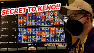 ALEX LEARNS THE SECRET TO KENO - Live Keno At Strat Hotel