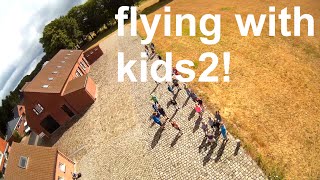 Flying with kids 2! Racing drone FPV! Kids love FAST drones!