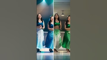 Green or Blue? #manohari #bellydance @VibesofAI