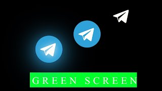 Telegram Icon - Green Screen Video - Stock Video Footage - No Copyright Animated Videos