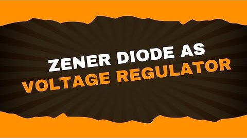 Zener diode as voltage regulator | Analog Electronics-1| Lecture-43 | Brainbox