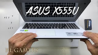 ASUS X555U JXX203D Notebook Laptop Disassemble Vacuum Clean Dust Replace Thermal Paste Detail look