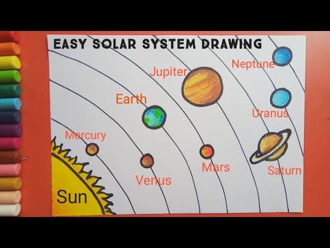 easy to draw the planets