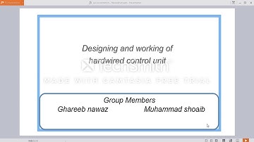 Designing and working of hardwired control unit