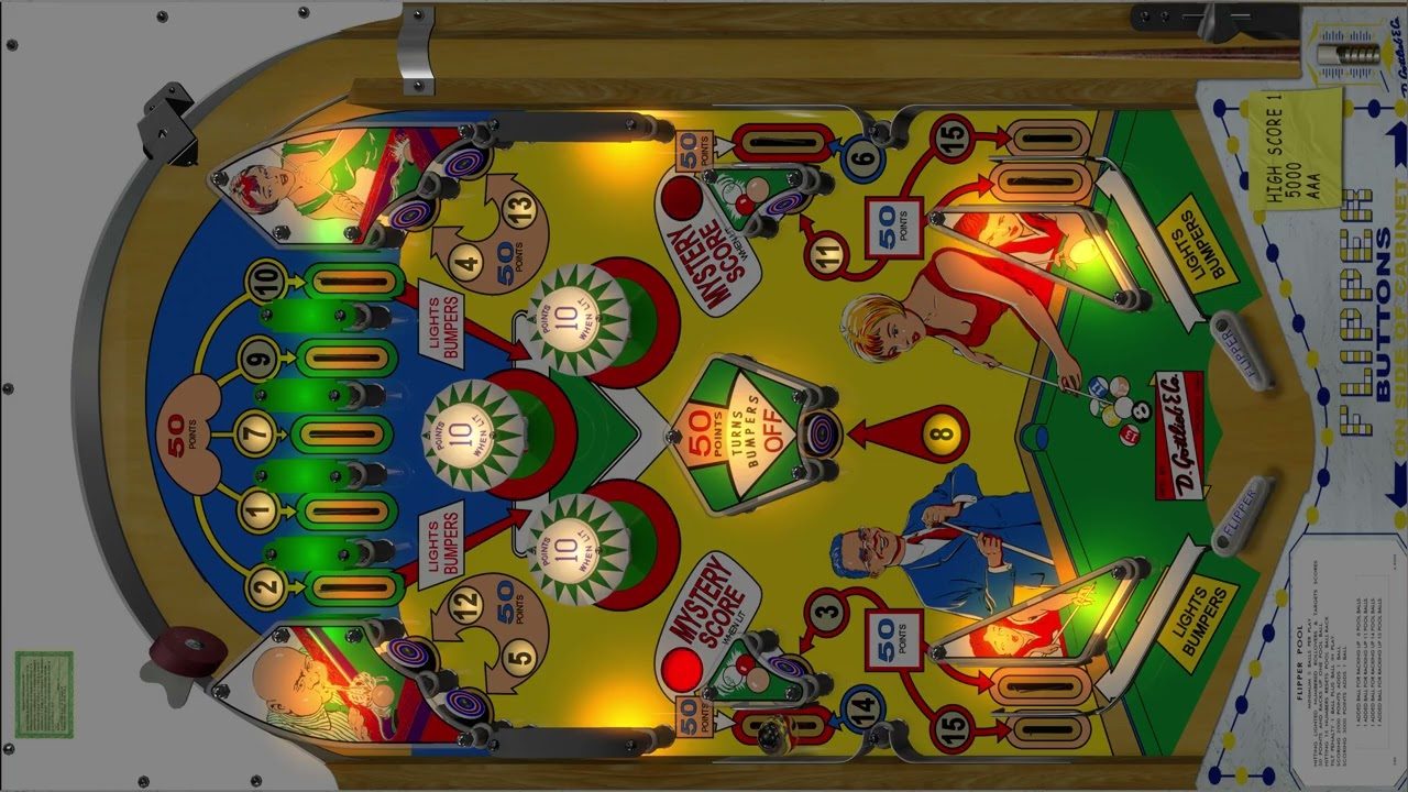 Flipper Pool (Gottlieb 1965) VPX