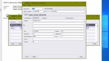 Sage 300 Accounts Receivable AR Customers