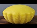 蒸南瓜海棉蛋糕(酵母版) Steamed Pumpkin Sponge Cake (Yeast Method)