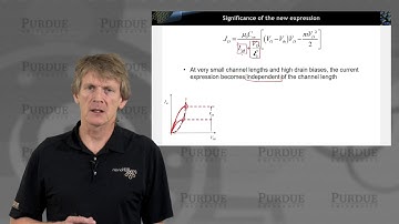ECE 606 Solid State Devices L30.3: MOSFET Introduction - Velocity Saturation in Simplified Theory