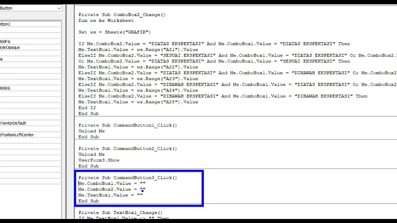 Membuat Form penilaian Pegawai Negeri dengan inputbox berdasarkan