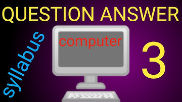 Computer Chapter 2 More On MS Windows 7 of class 6 question answer/muskankhanofficial