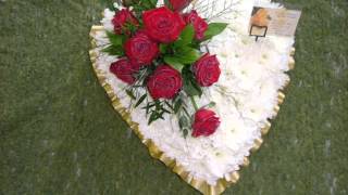 funeral heart flowers flower hearts designs