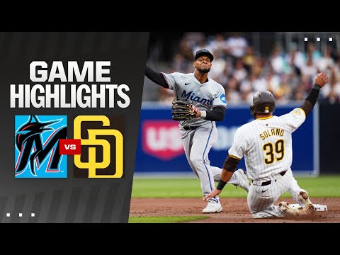 Marlins vs. Padres Game Highlights (5/28/24) 