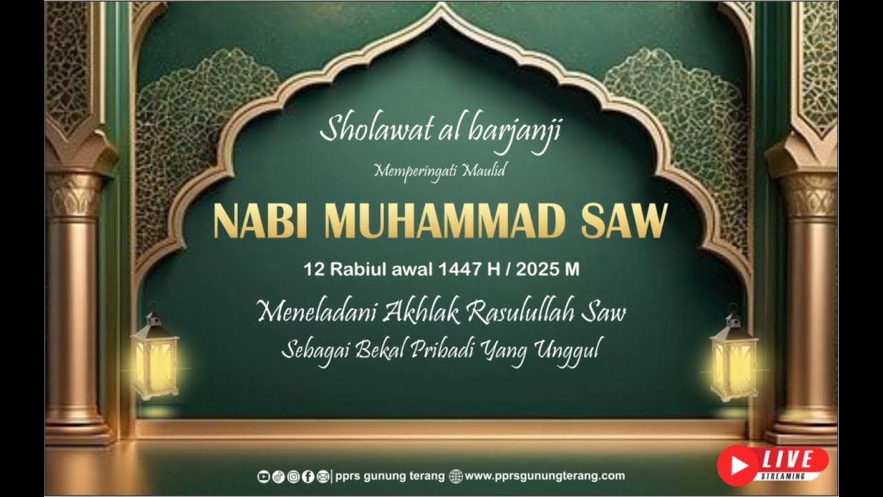 GEBYAR SHOLAWAT  Dalam Rangka Peringatan Maulid Nabi MUHAMMAD SAW