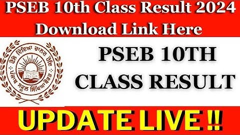 PSEB 10th Class Result 2024 | PSEB 10 Result 2024 Download Link | How To Download PSEB Result 2024