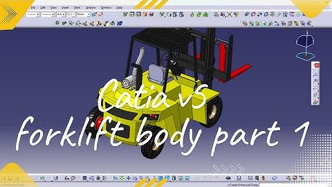 CATIA V5 Forklift Body Design Part 1 | 3D Modeling Tutorial for Beginners #cadsoftwaretutorial 
