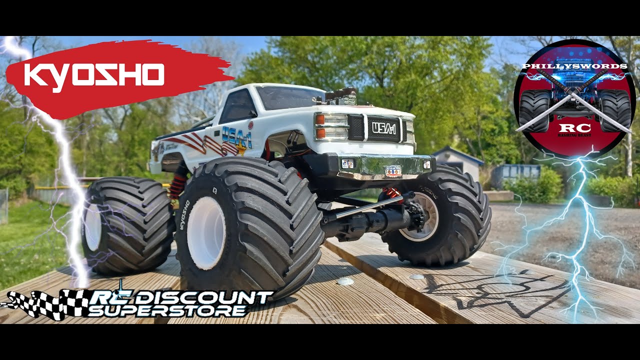 Kyosho USA 1 4s Monster Truck is it a Basher?? - YouTube