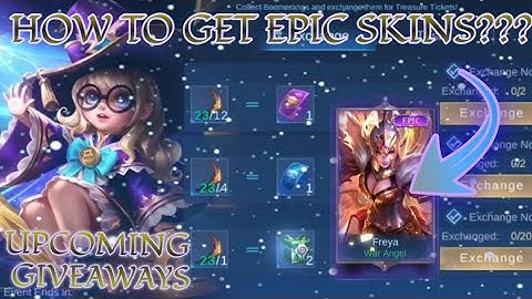 HOW TO WIN "FREE" EPIC SKINS USING TREASURE TICKETS IN SURPRISE BOX RECHARGE/PREORDER EVENT | MLBB