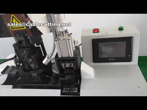 Pneumatic Terminal Crimping Machine, Wire Stripping Tool for Factory Automation