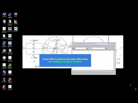Assign wind model and Calculate Wind Area for Loading Condition in NAPA - Napa tutorial.