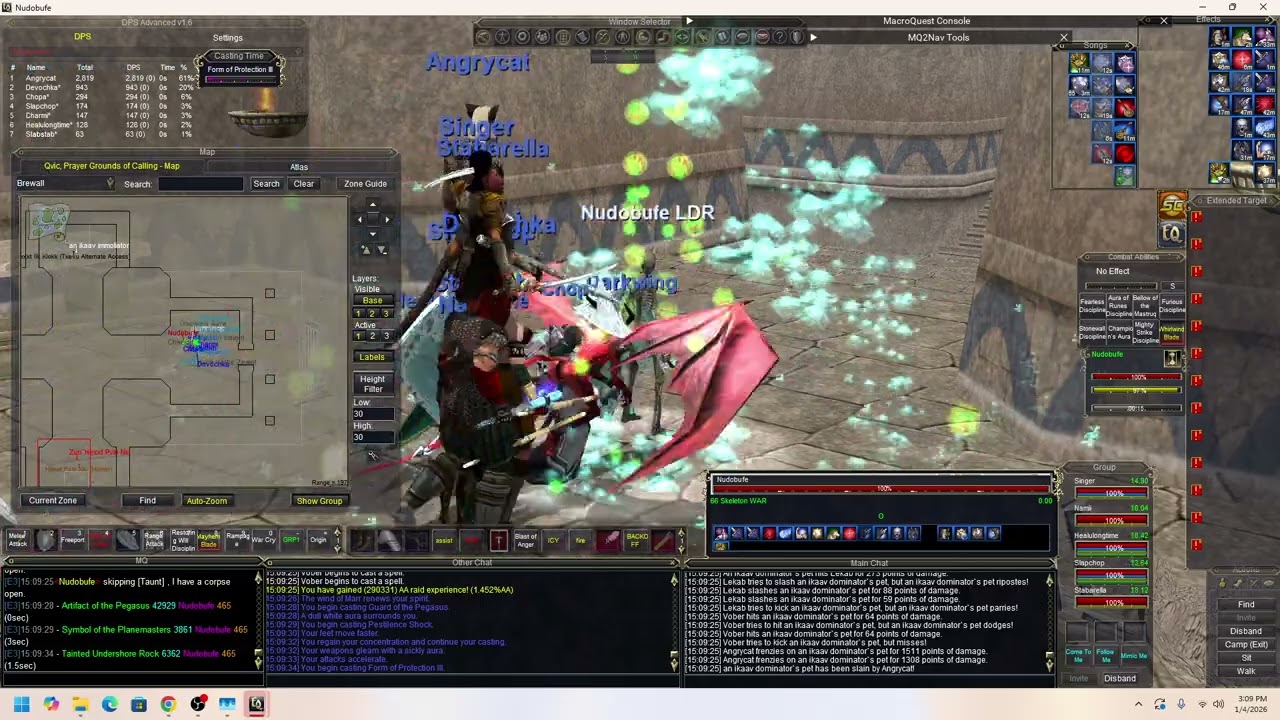 EQ Might "Qvic, Prayer Grounds of Calling" Farming Bane Weps (Darkest Realm)