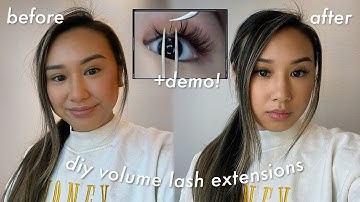 DIY VOLUME LASH EXTENSIONS AT-HOME APPLICATION (+DEMO)