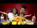 KING CRAB SEAFOOD BOIL WITH YUMMY SAUCE! FT: CURLYGIRLTV