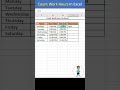 Excel Tips: Calculate Work Hours & More β±οΈ