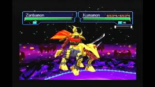 Trying To Defeat Zanbamon During The First Encounter At The Jungle Grave (Digimon World 2003)