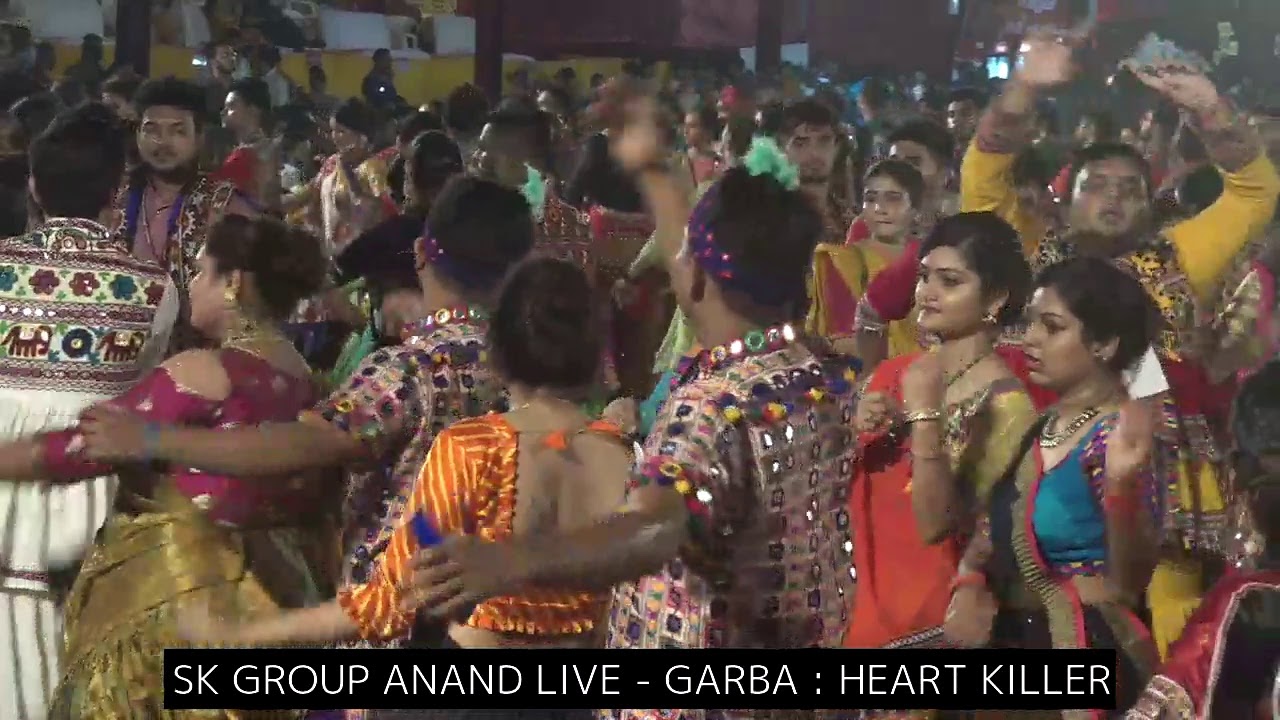 SK GROUP ANAND LIVE GARBA HEART KILLER 04 10 2019