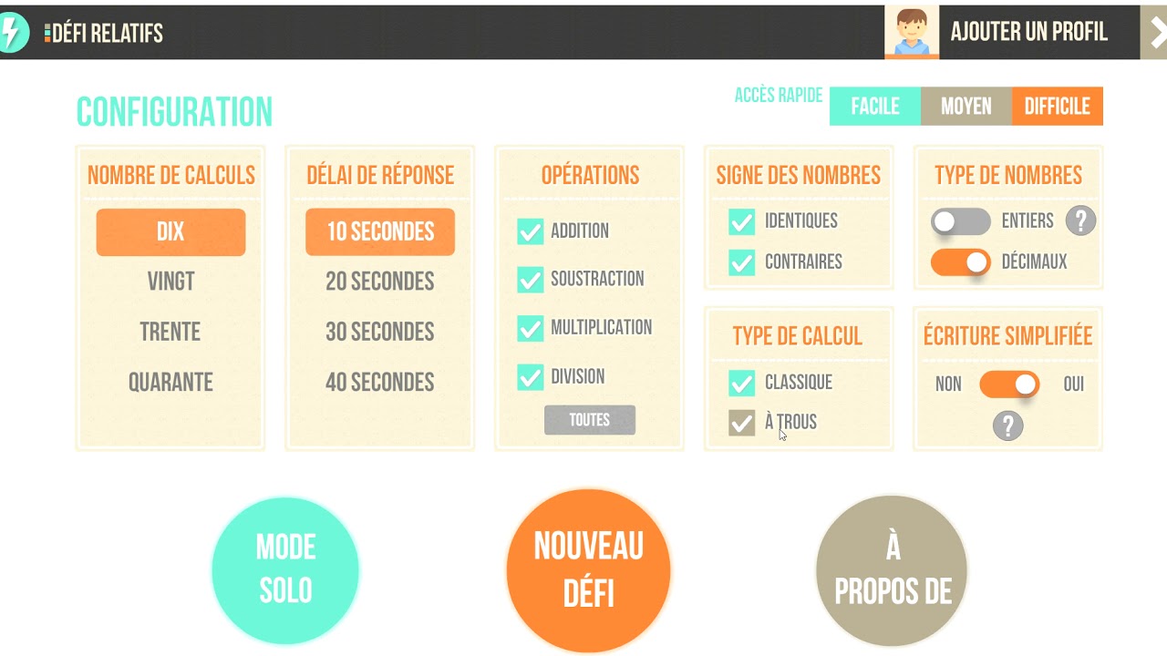 Application Défi Relatifs YouTube