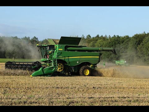 Roggen-Ernte 2021: 2x John Deere S785i