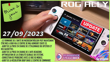 🇹🇼ROG ALLY: MAJ V313; 900P, anti zone morte, étalonnage, stabilité…