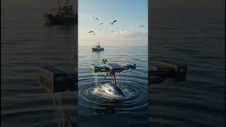 FUTURISTIC DRONE FISHING CONCEPT #futuretech #futuristic #drone #dronevideo #fishing