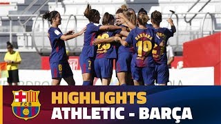 [highlights] futbol fem (liga): athletic club - fc barcelona (1-2)