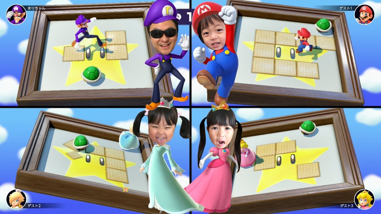 【マリオパーティスーパースターズ】ミニゲーム対決で誰が勝つ？　教育　ゲーム実況【まりちゃんいずちゃんチャンネル】