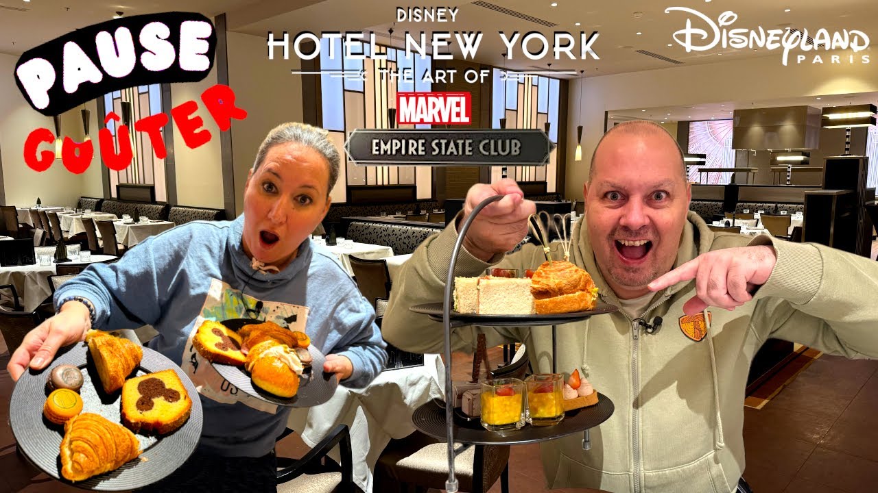 DECOUVERTE DU GOUTER A L'HOTEL NEW YORK THE ART OF MARVEL A DISNEYLAND PARIS