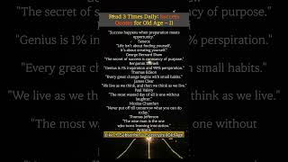 Read 3 Times Daily: Success Quotes｜Wisdom｜Old Age – Part 11