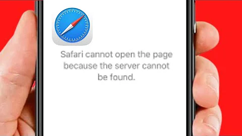 Safari Cannot Open the Page Because the Server Cannot be found 2022 | iPhone & iPad