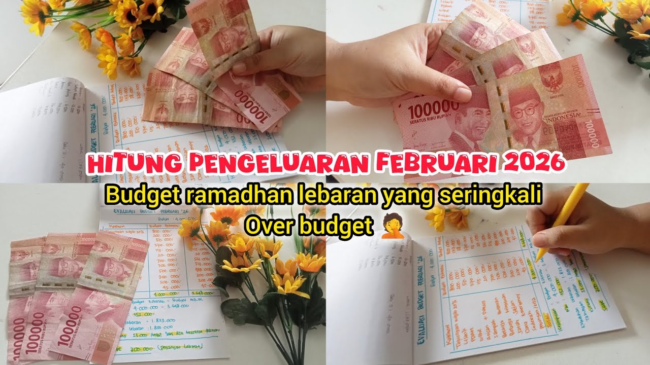 SERING BIKIN BOROS‼️PENGELUARANNYA  RAMADHAN BIASANYA LEBIH BESAR, HITUNG SISA BUDGET FEBRUARI 2026